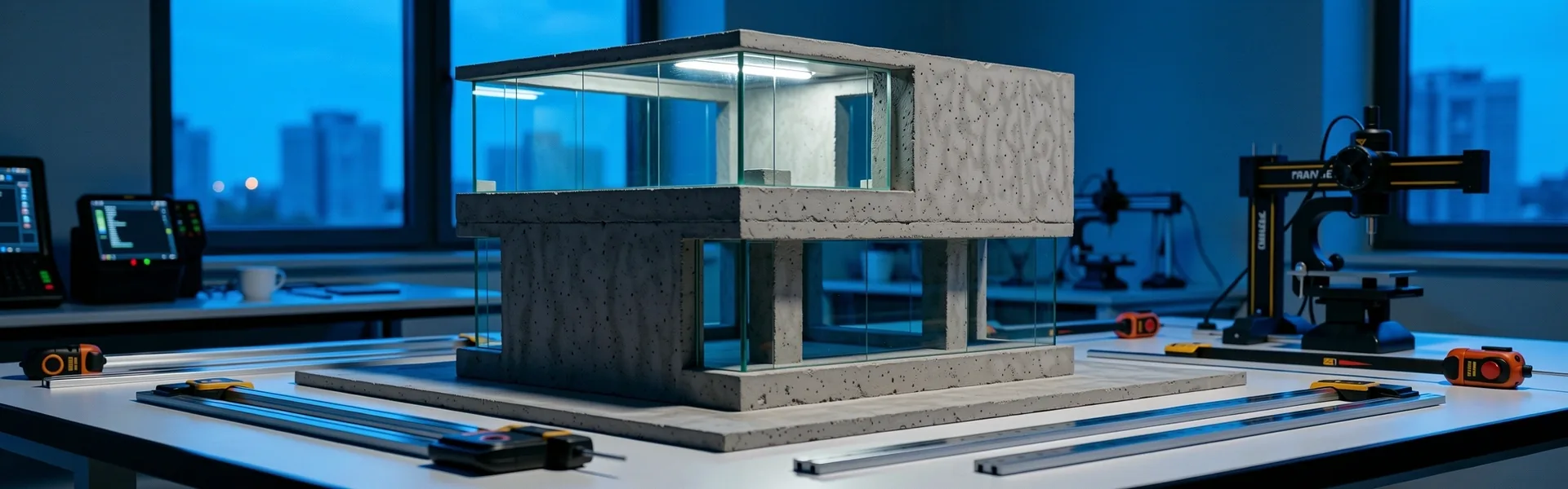 Architectural lab aesthetic